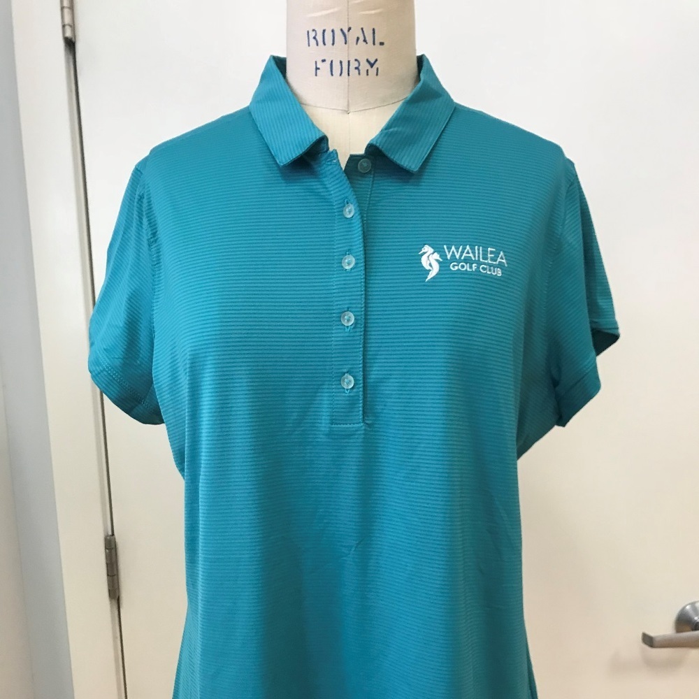 NIKE GOLF Teal Athletic Polo SZ XL